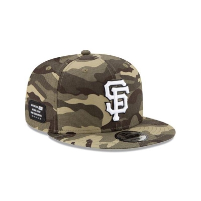 Green San Francisco Giants Hat - New Era MLB Armed Forces Weekend 9FIFTY Snapback Caps USA2038745